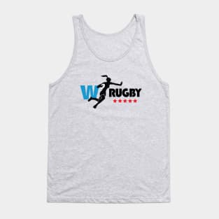 Womens Rugby - Dark Text Tank Top